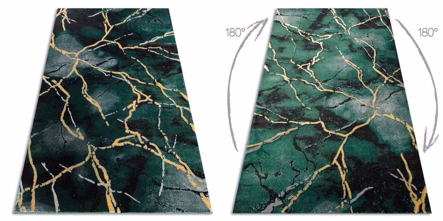 RugsX Emerald Green Glamour Rug, Stone Look, W: 180 cm, D: 270 cm – 2