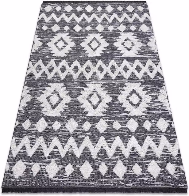 RugsX Moroccan Grey Rug, W: 117 cm, L: 170 cm