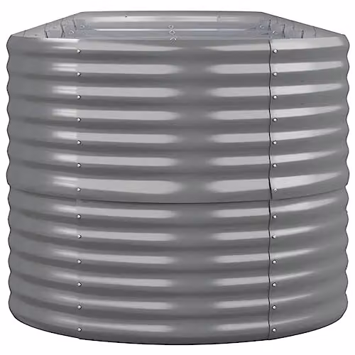 vidaXL Grey Galvanised Steel Garden Raised Bed W/D/H: 368 x 80 x 68 cm – 4