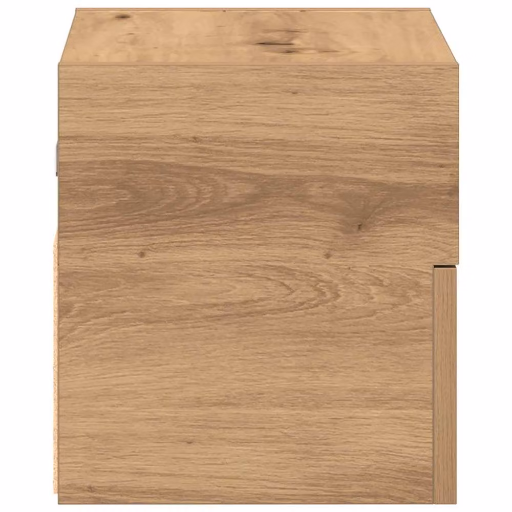 Berkfield Home Artisan Oak Wall-mounted Bedside Cabinets, 2 Pack, Brown, W/D/H: 45 x 26 x 28.5 cm – 4