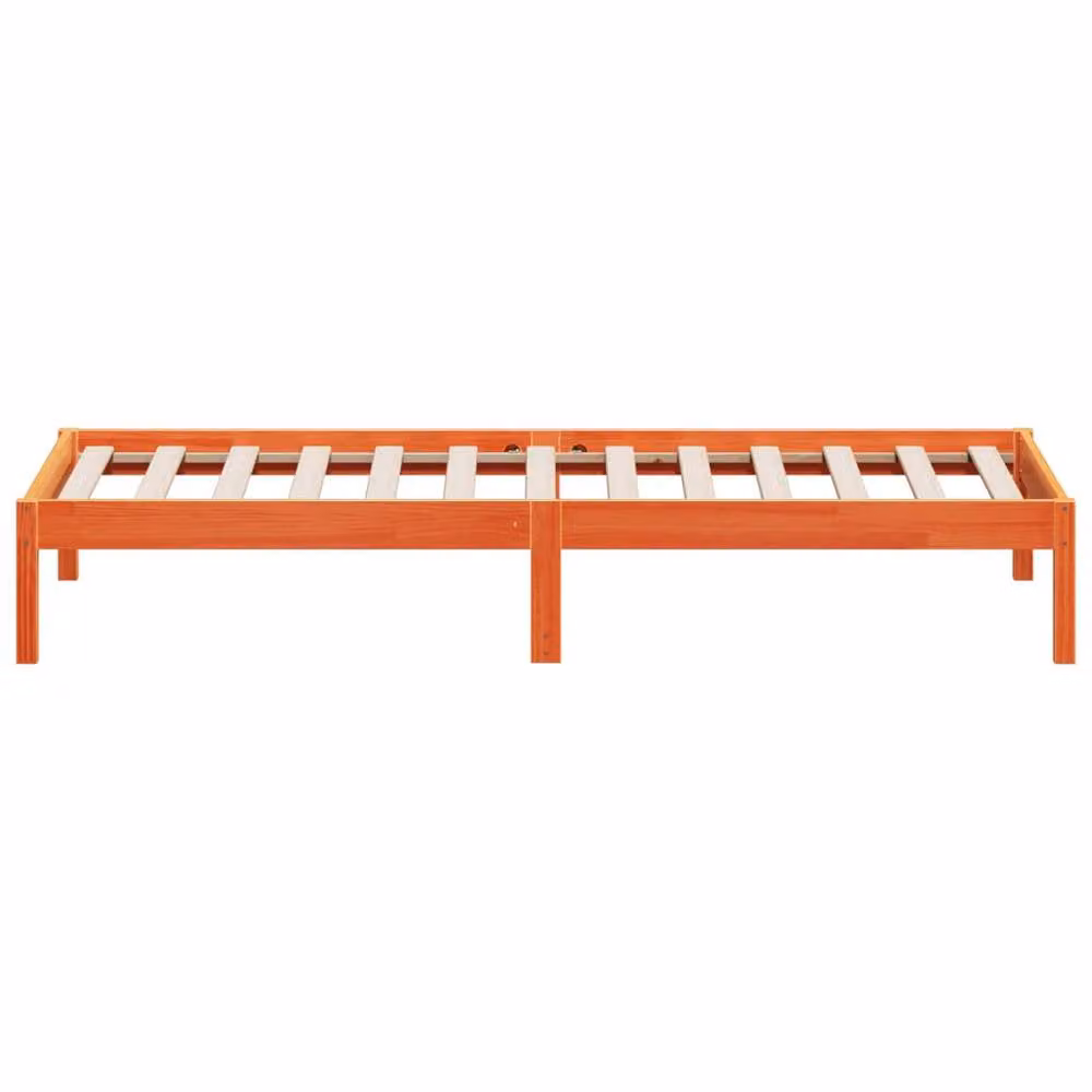 Berkfield Home Rustic Waxed Brown Solid Pine Wood Day Bed without Mattress W/D/H: 200 x 80 x 80 cm – 3