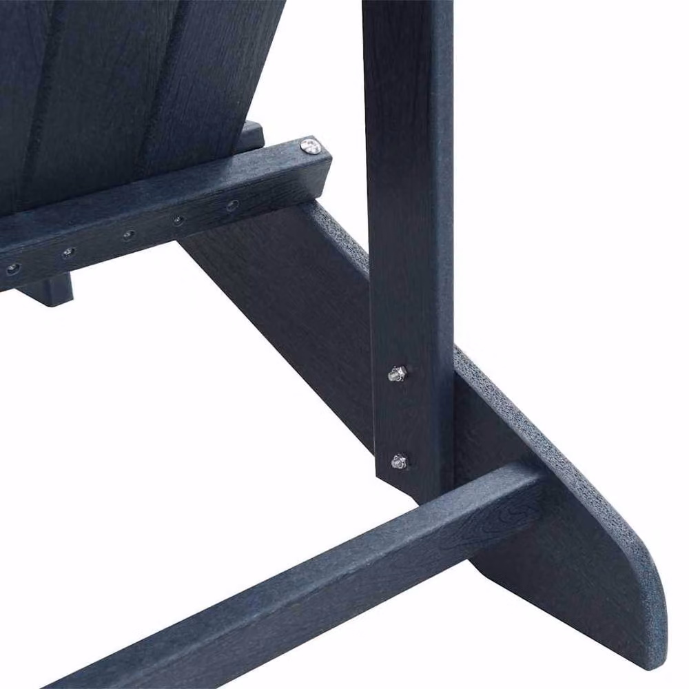 Berkfield Home Adirondack Chairs with Footrests, 2 Piece Set, Navy Blue HDPE – 10