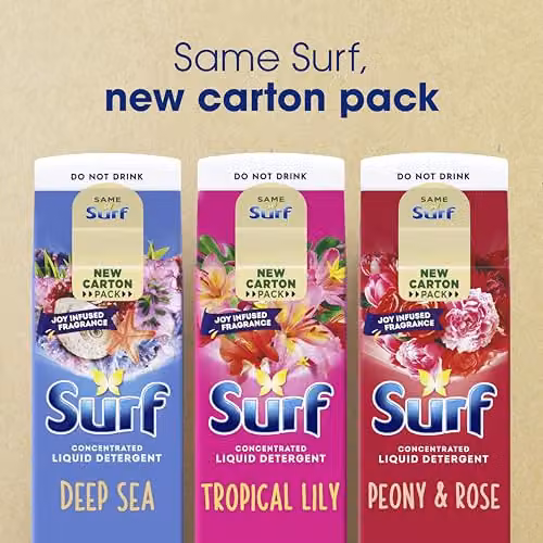 Surf Tropical Lily Laundry Washing Liquid Detergent with Natural Essential Oils, 648 ml – 3