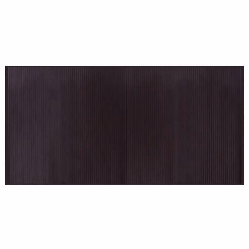 Berkfield Home Rectangular Bamboo Rug in Brown, W/D: 100 x 200 cm – 2