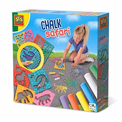 SES Creative Playground Chalk Safari White Sidewalk Chalk for Children – 1