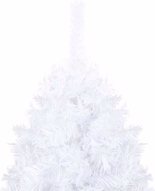 Berkfield Home Beautiful Artificial Pre-lit Christmas Tree with White and Gold Ball Set, H 150 cm x W 80 cm x D 80 cm