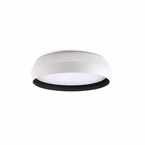 Netlighting Shoku 350 White and Black LED Wall and Ceiling Lamp, 24W, 2700K Warm White – 1
