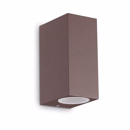 Ideal Lux UP 2 Step Wall Light in Transparent Glass