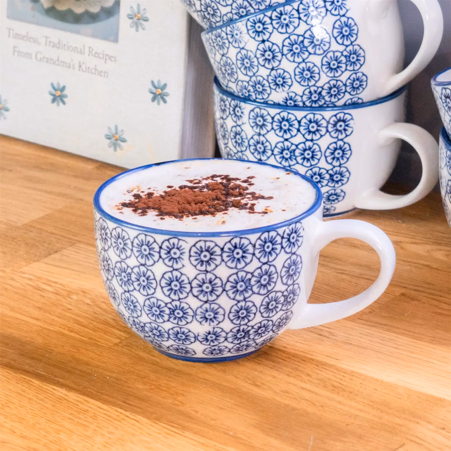 Nicola Spring 7 Piece Multicolour Floral Hand-Printed Porcelain Tea Set – 3