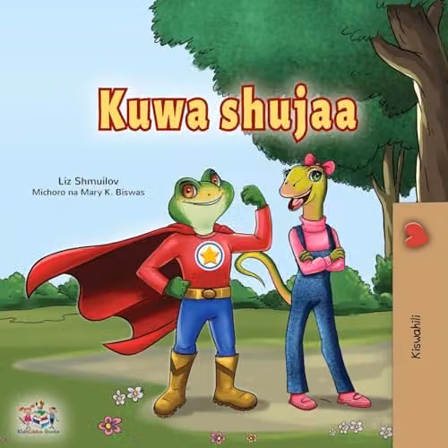 Being a Superhero Swahili Children's Book by Kidkiddos Books, Multicolour Paper Edition