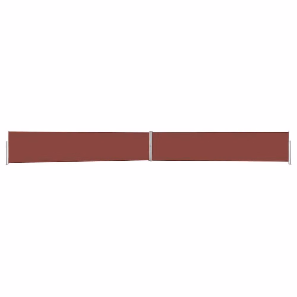 Berkfield Home Patio Retractable Side Awning in Brown – 3