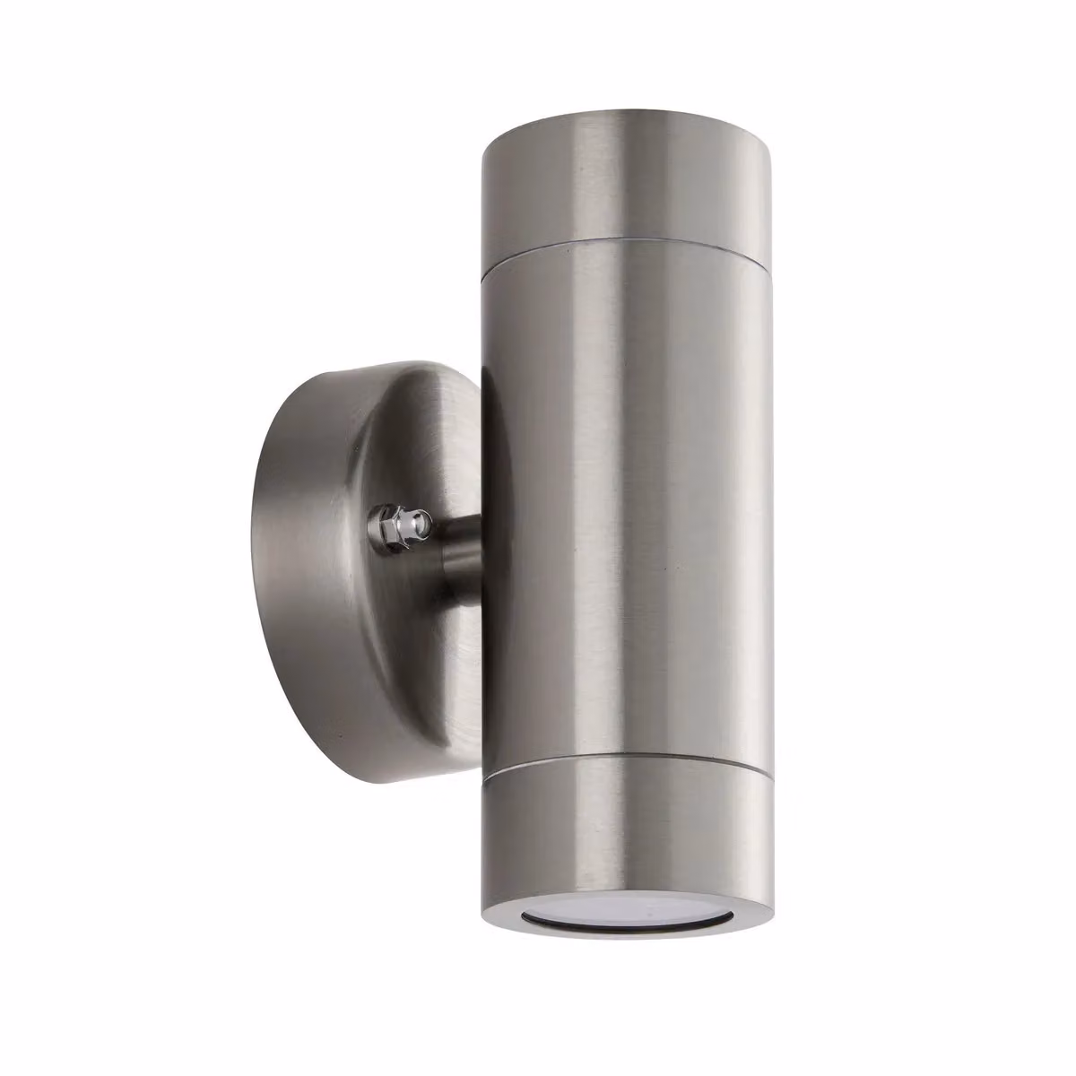 Netlighting Palin Up and Down Outdoor Wall Lamp in Grey Brushed Stainless Steel with Transparent Glass, IP65 Rated – 2