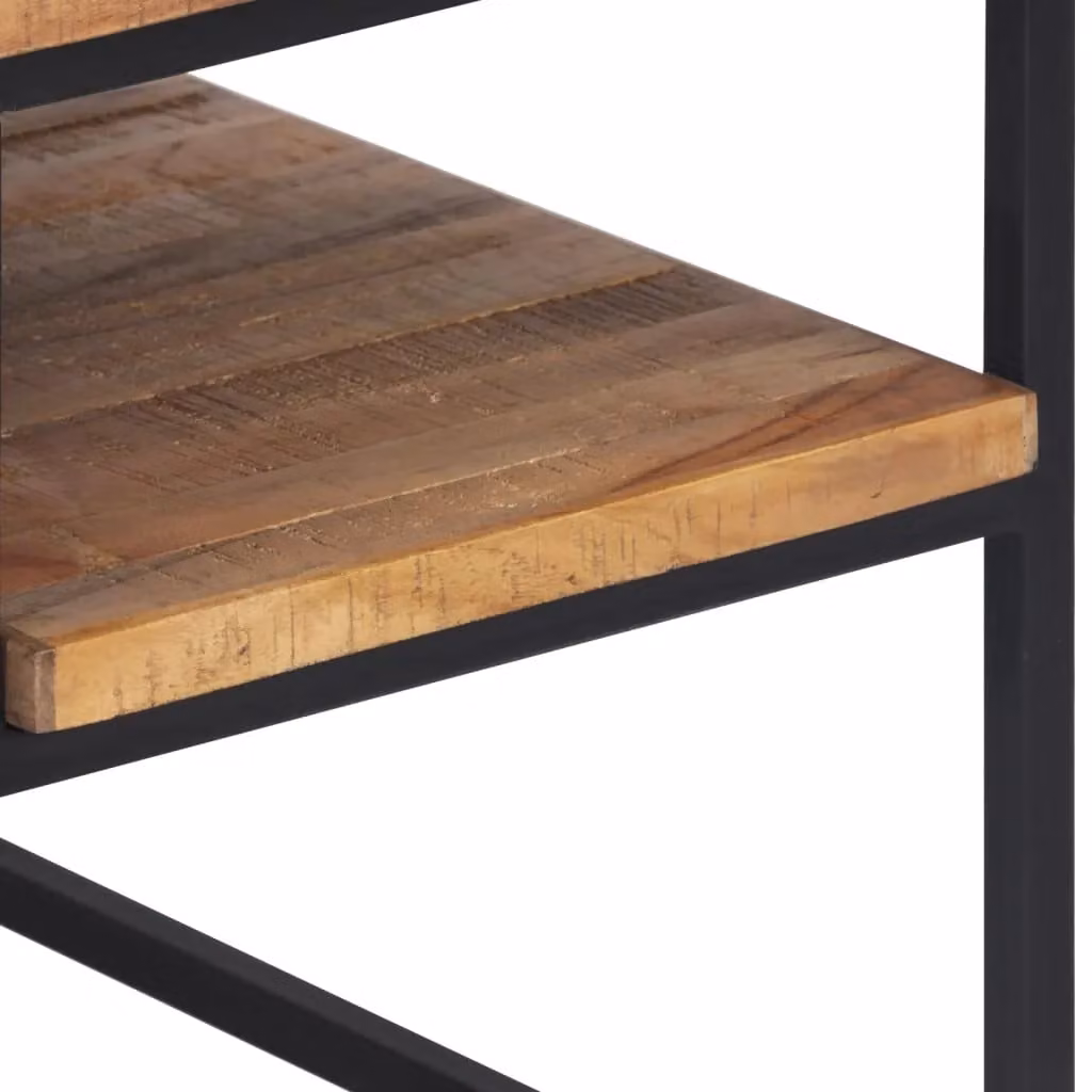 Berkfield Home Rectangular Coffee Table in Brown Solid Reclaimed Teak, W: 90 cm, D: 50 cm, H: 39 cm – 5