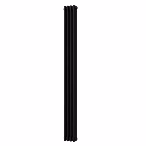 UK Radiators Alpha Black 3 Column Vertical Traditional Cast-Iron Style Radiator, H: 180 cm, W: 19.8 cm – 2