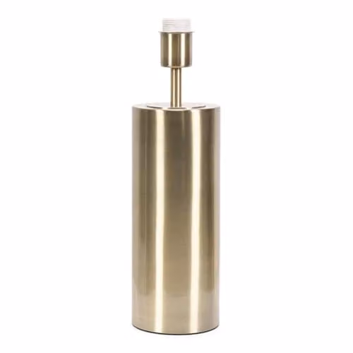ValueLights Antique Brass Single Stem Touch Dimmer Table Lamp Base in Gold/Bronze