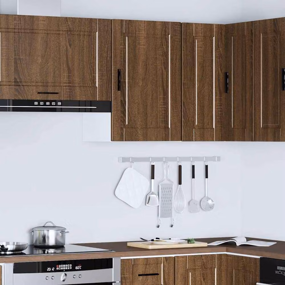 Berkfield Home Porto Kitchen Wall Cabinet in Brown Oak Engineered Wood W/D/H: 60.0 x 31.0 x 40.0 cm – 3