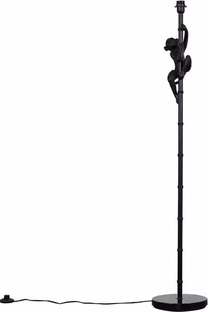 ValueLights George Monkey Black Floor Lamp Base