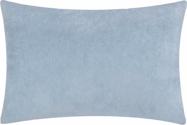 Darland Velvet and Linen Rectangular Cushion Cover in Blue