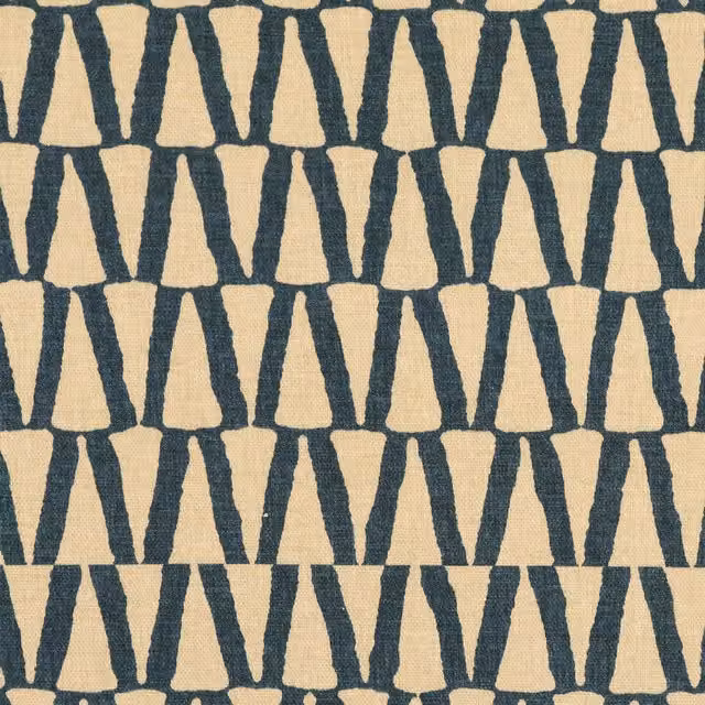 Ante Decor Elton Fabric Space Cadet Graphic Modern Cotton Bedding in Blue and Multicolour