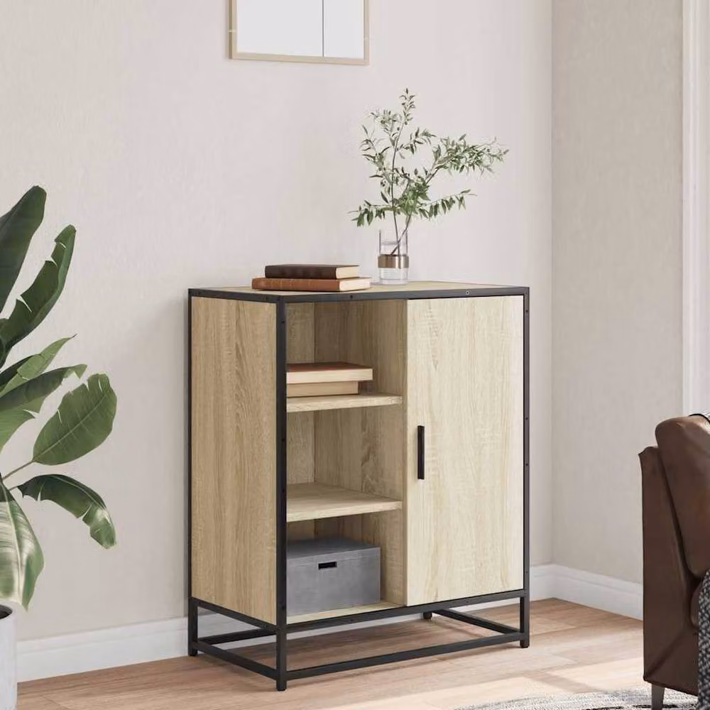 Berkfield Home Sonoma Oak Sideboard in Light Brown, W/D/H: 62 x 35 x 76 cm – 3