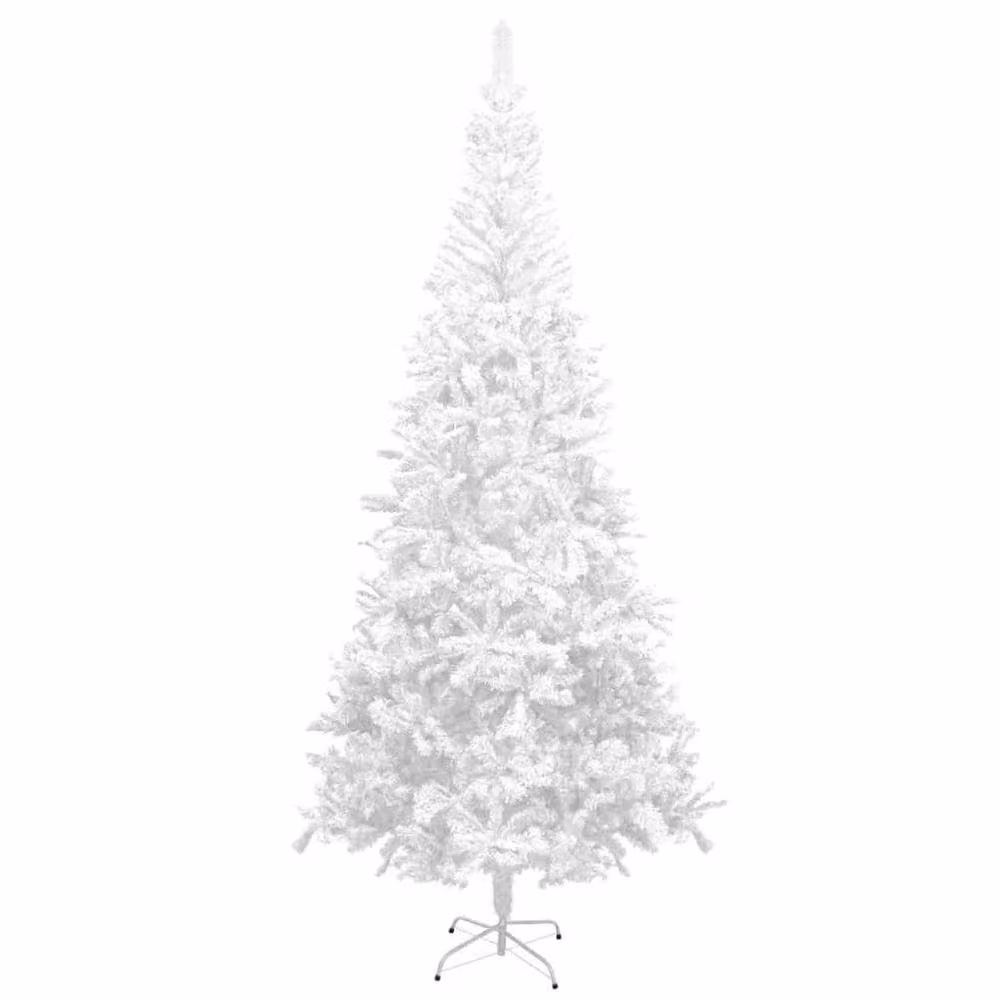 Berkfield Home Artificial Pre-lit Christmas Tree with Ball Set, White, Height: 240 cm – 2