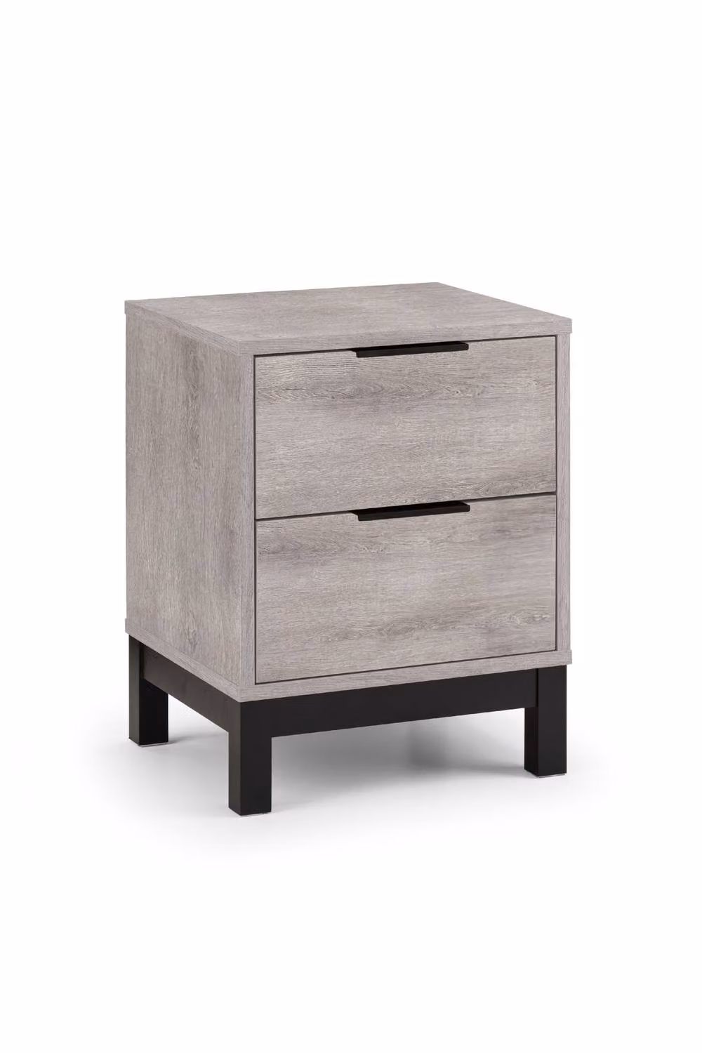 Julian Bowen Bali Grey Oak 2 Drawer Bedside Table – 3