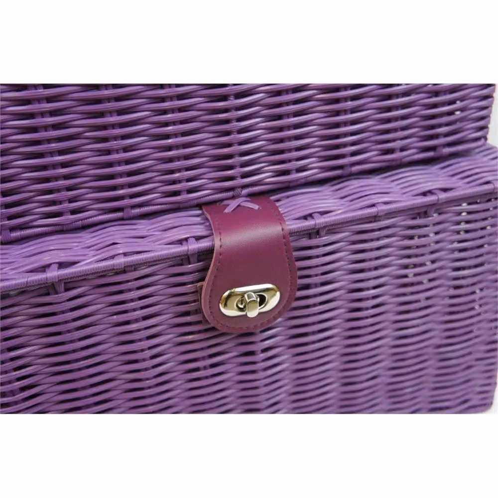 Nordara Purple Resin Storage Basket Set of 3 – 3