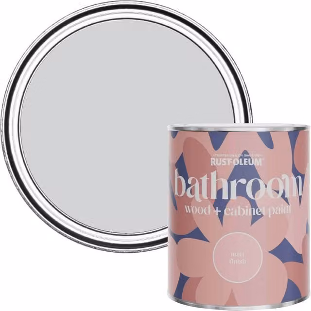 Rust-Oleum Matt Bathroom Wood and Cabinet Paint, Lilac Rhapsody, 750ml