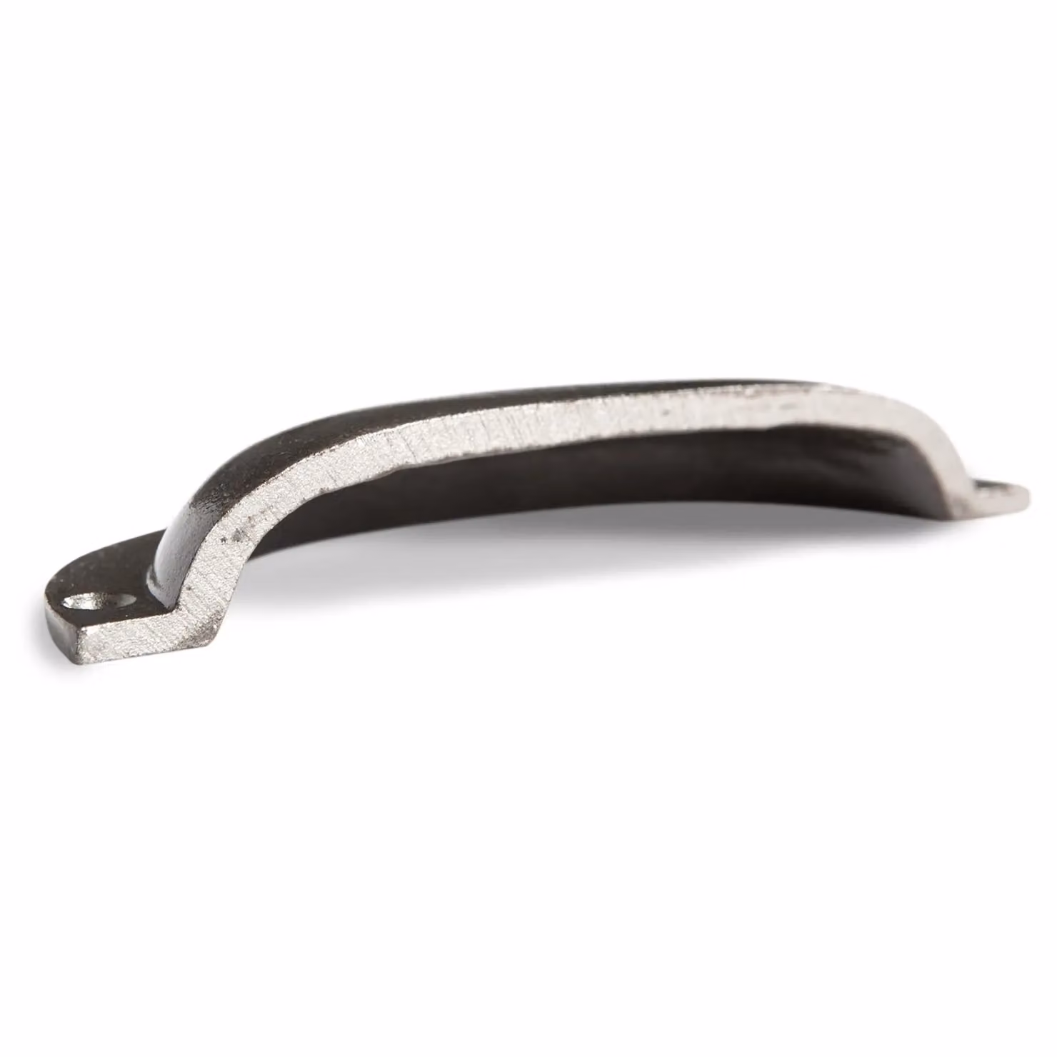 Hammer and Tongs Bow Curved Cabinet Drawer Pull in Grey Iron, Pack of 2, W: 13 cm, H: 5 cm – 3