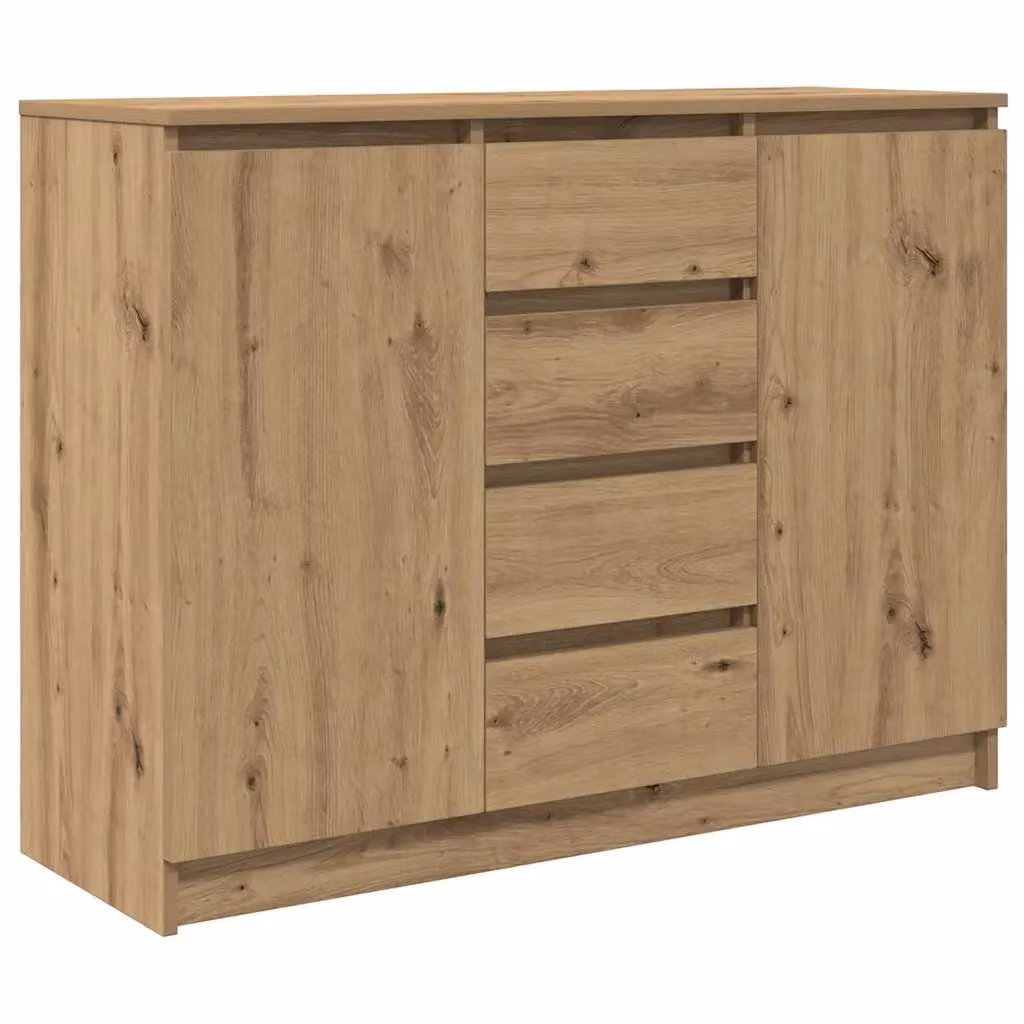 Berkfield Home Artisan Oak Sideboard with Drawers, Brown, W/D/H: 100.5 x 35 x 76 cm – 2