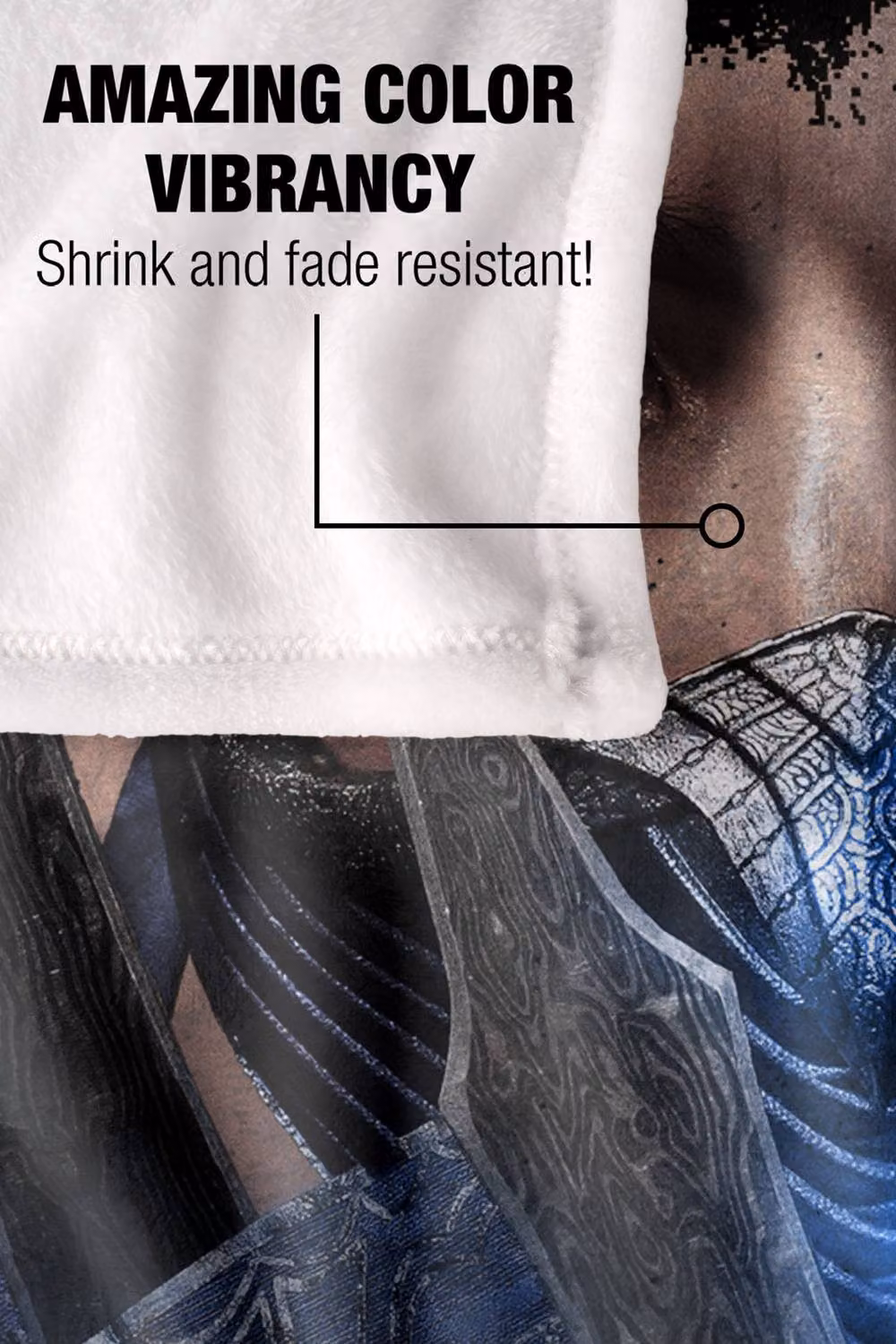 Warner Bros. Mortal Kombat 2 Kitana Portrait Extra Large Super Soft Polyester Throw Blanket in Multicolour – 5