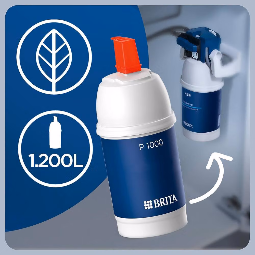 Brita P1000 Replacement Filter Cartridge for Filter Taps, White, 1 Pack – 3