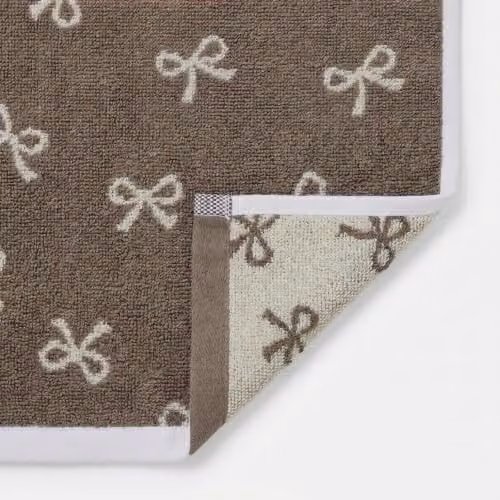OHS Premium Cotton Terry Hand Towel, Quick Drying and Fluffy, Beige/Brown – 2
