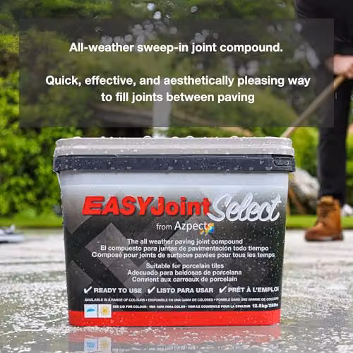Azpects EASYJoint Select Patio Sand Ready Mixed Paving Jointing Compound, Carbon, 12.5kg – 4