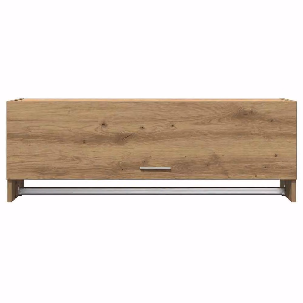 Berkfield Home Artisan Oak Wardrobe in Brown, W/D/H: 100 x 32.5 x 35 cm – 2