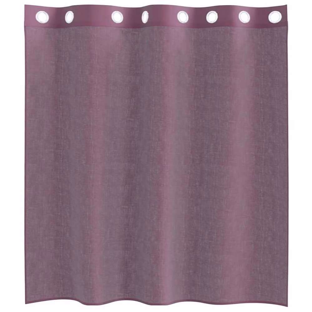 Berkfield Home Purple Voile Fabric Panel Curtains with Eyelets, 2 Pack, W: 140 cm, H: 140 cm – 3