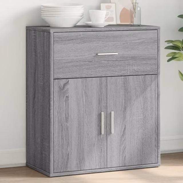 Berkfield Home Grey Sonoma Sideboard in Engineered Wood W/D/H: 60 x 31 x 70 cm