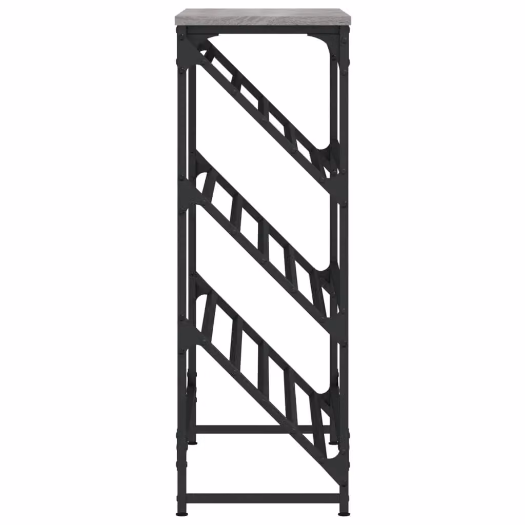 Berkfield Home Shoe Rack in Grey Sonoma, W/D/H: 90 x 30 x 85 cm – 4