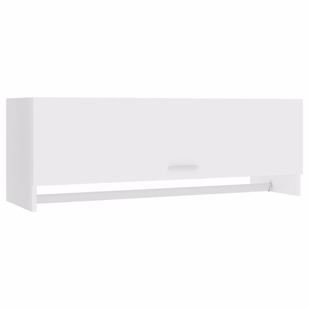 Berkfield Home White Wall Mounted Wardrobe with Hinged Doors, W/D/H: 100 x 32.5 x 35 cm – 2