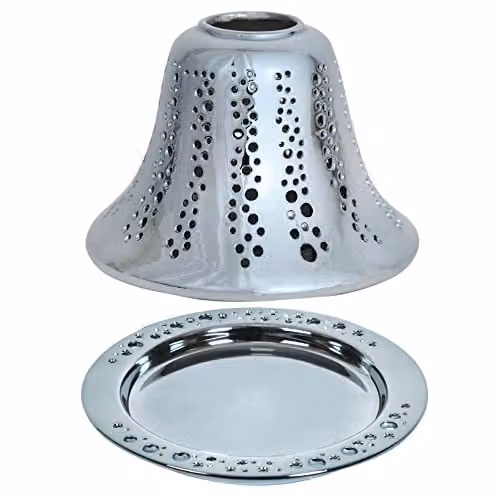 Aroma Accessories Midnight Ceramic Candle Shade and Tray Set in Blue, Green or Silver