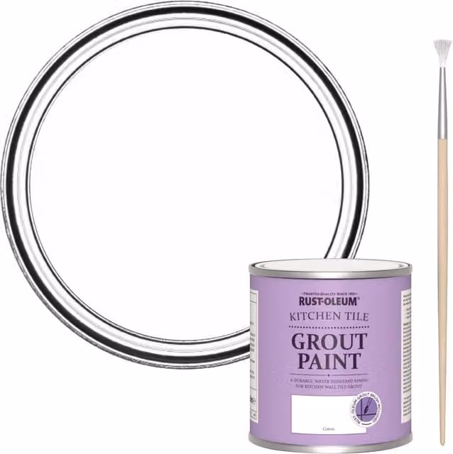 Rust-Oleum Kitchen Grout Paint in White, 250ml