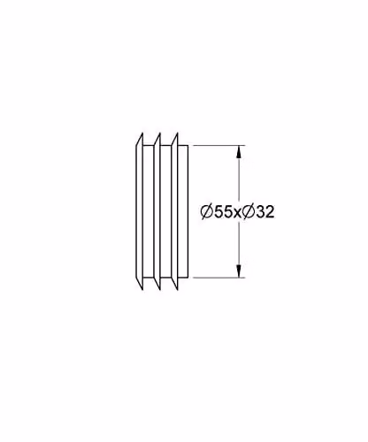 Grohe Black Plastic Connector Coupling 37119000 – 2