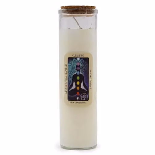KDMD Magic Spell Cleansing Soy Wax Candle in White