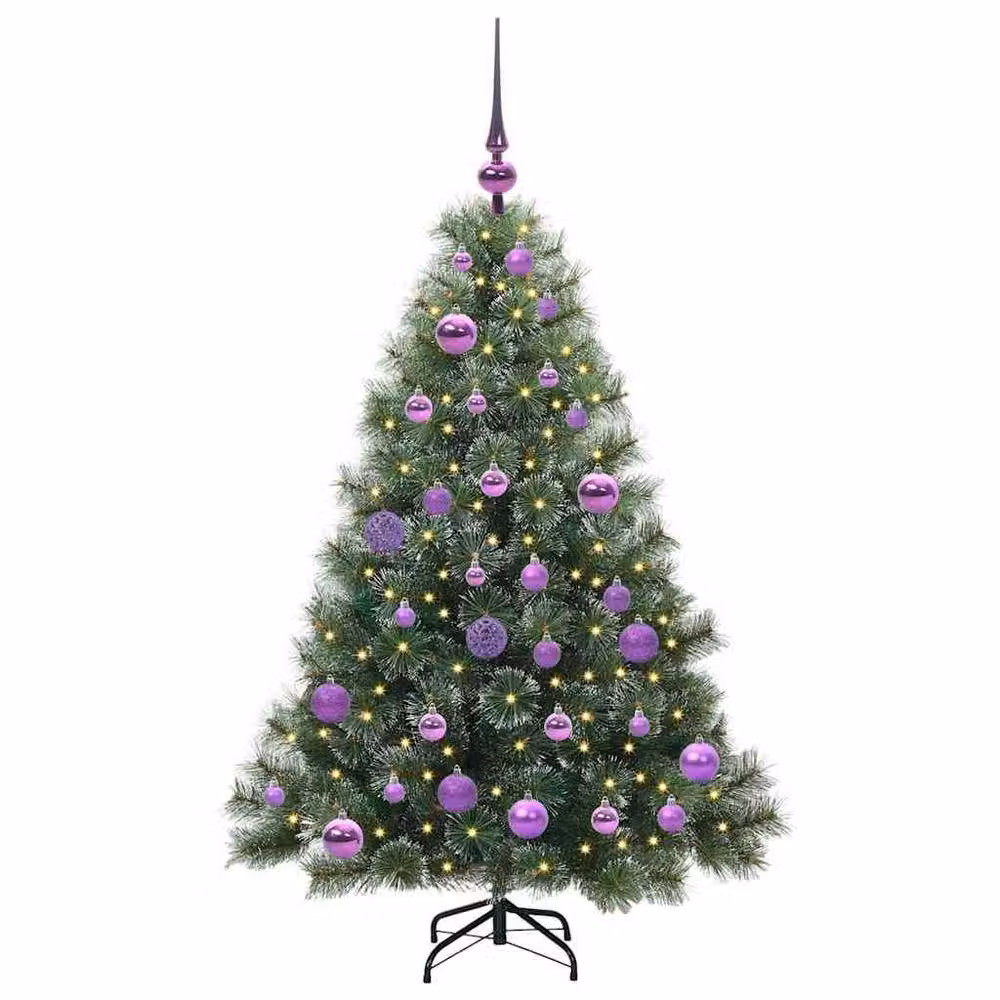 Berkfield Home Artificial Green Christmas Tree with 150 LEDs, Height: 120 cm – 3