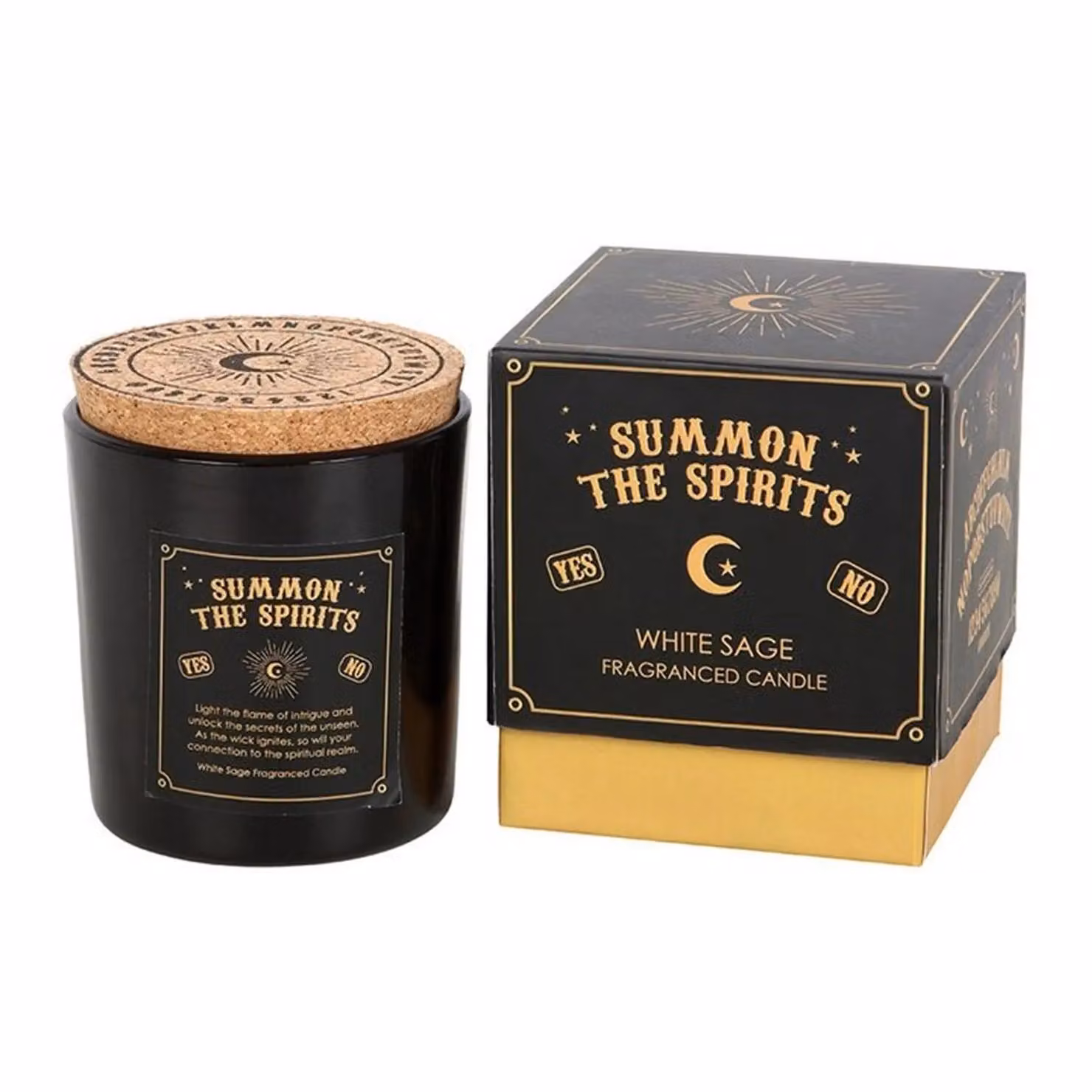 Something Different Summon The Spirits White Sage Scented Candle in Jet Black – 2