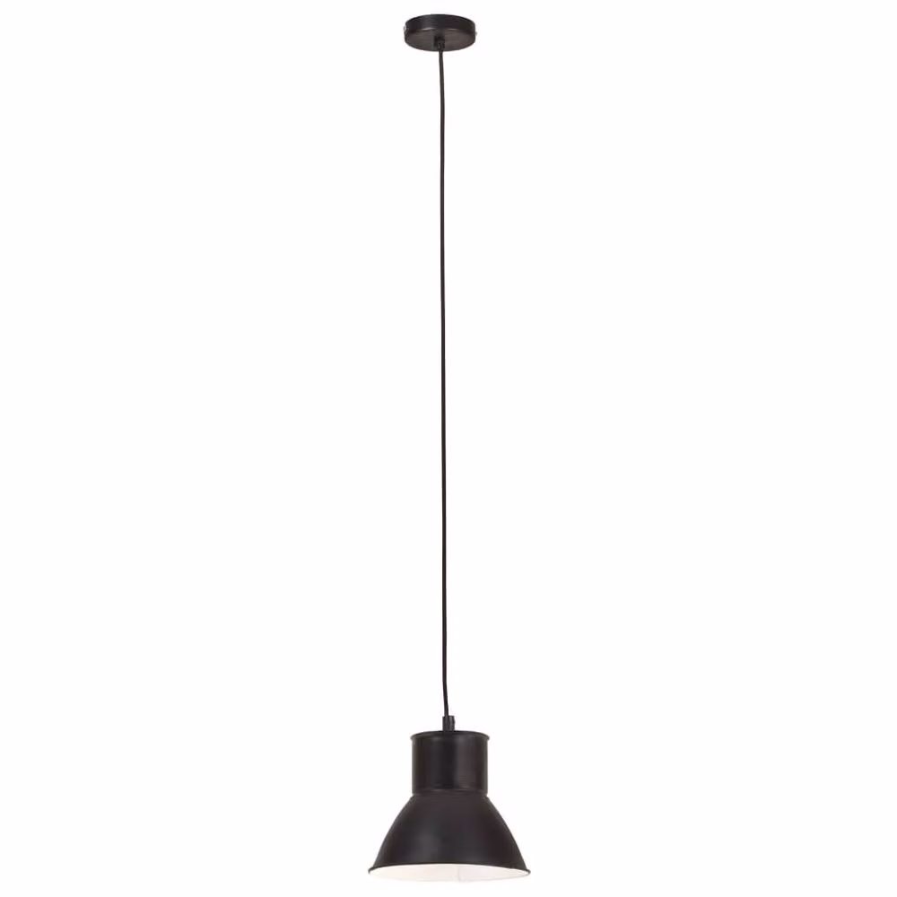 Berkfield Home Industrial Black Metal Hanging Lamp, Diameter: 17 cm, 25 W, E27 – 2