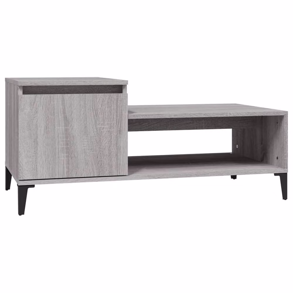 Berkfield Home Decorative Coffee Table in Grey Sonoma, W/D/H: 100 x 50 x 45 cm – 2