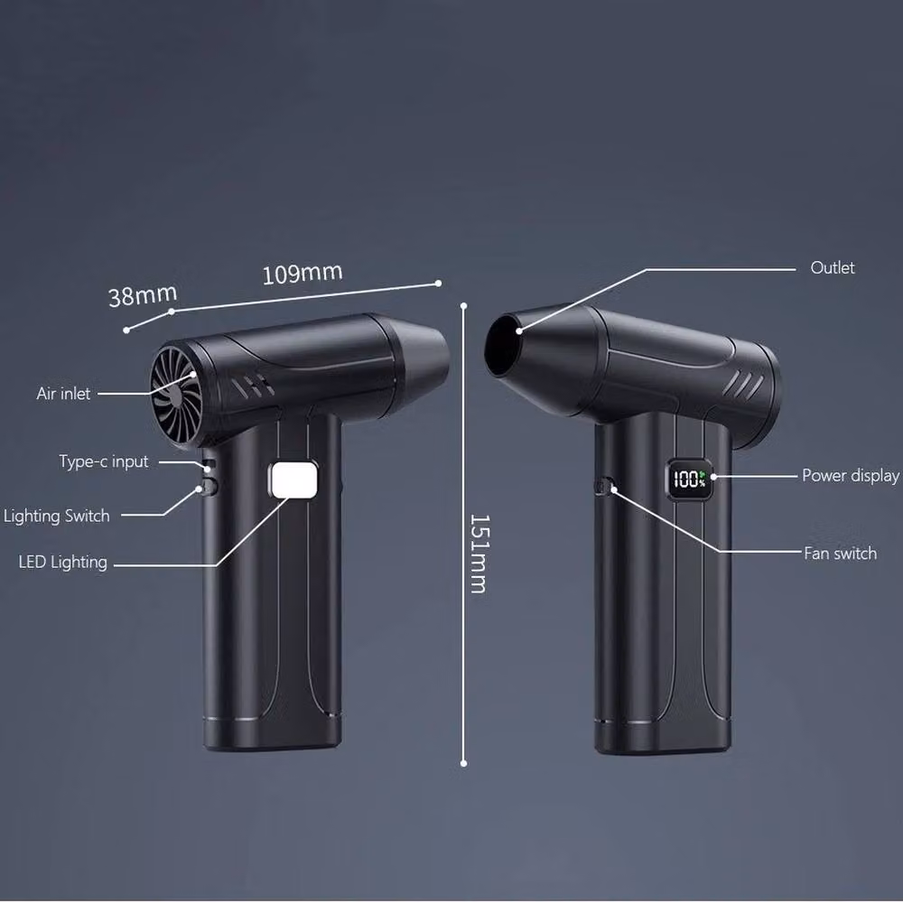 FLAVORA Turbo Portable Mini Jet Blower, Black – 2