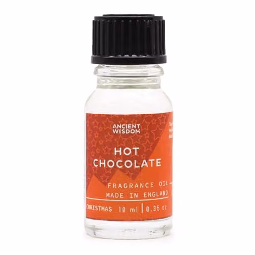 Ancient Wisdom Hot Chocolate Fragrance Oil, 10ml, Brown, Transparent