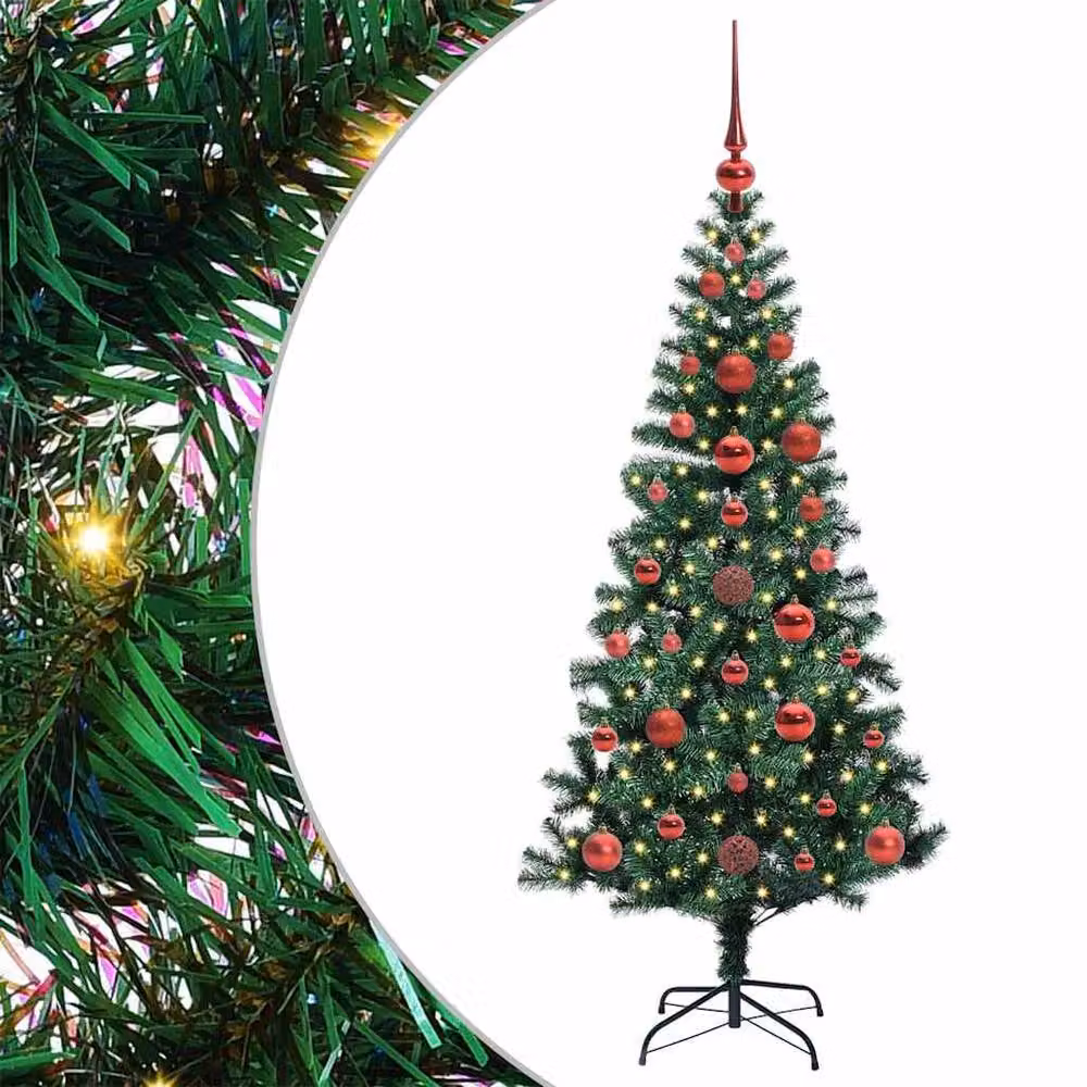 Berkfield Home Pre-lit Artificial Christmas Tree, Green, Height: 120 cm – 2